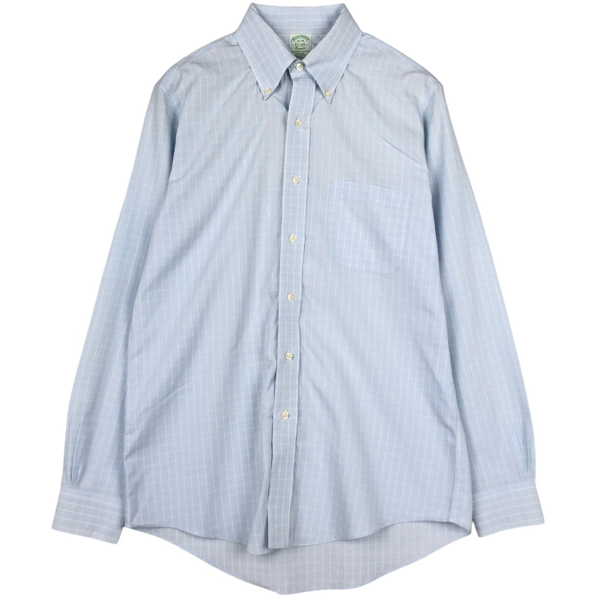 古着 ブルックスブラザーズ Brooks Brothers Est.1818 Classic 長袖 ボタンダウンチェックシャツ メンズL相当/eaa666465