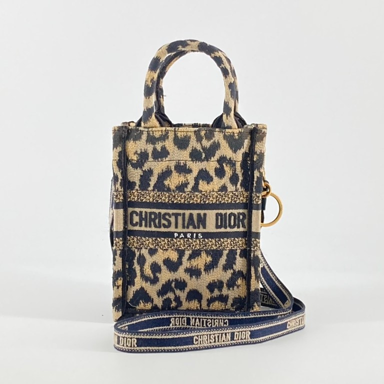 Christian Dior(クリスチャンディオール) ブックトート ミニ フォンバッグ ショルダーバッグ ブラウン