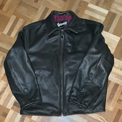 Supreme x Schott Leather Racer Jacket "Black"