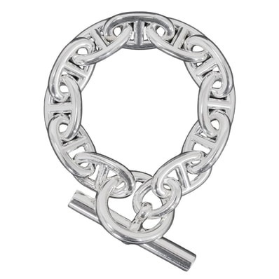 Hermes Chaine D'ancre TGM Bracelet "Silver"