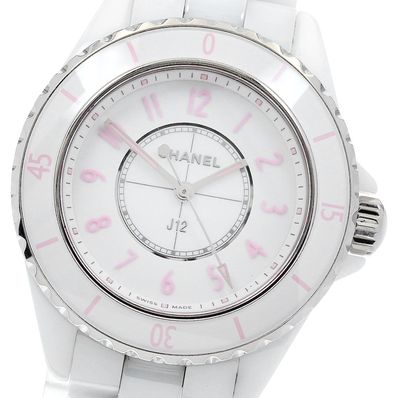 ☆美品 シャネル J12 ピンク ブラッシュ H6755 レディース 【中古】