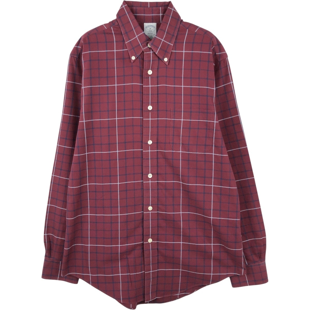 古着 ブルックスブラザーズ Brooks Brothers Est.1818 REGENT 長袖 ボタンダウンチェックシャツ メンズM相当/eaa659928