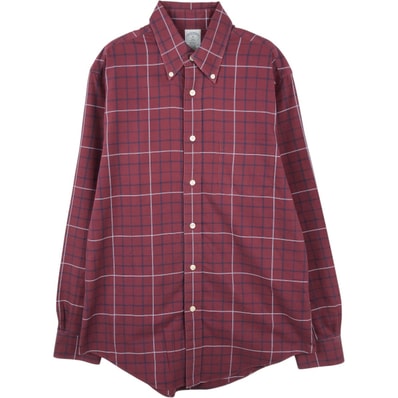 古着 ブルックスブラザーズ Brooks Brothers Est.1818 REGENT 長袖 ボタンダウンチェックシャツ メンズM相当/eaa659928