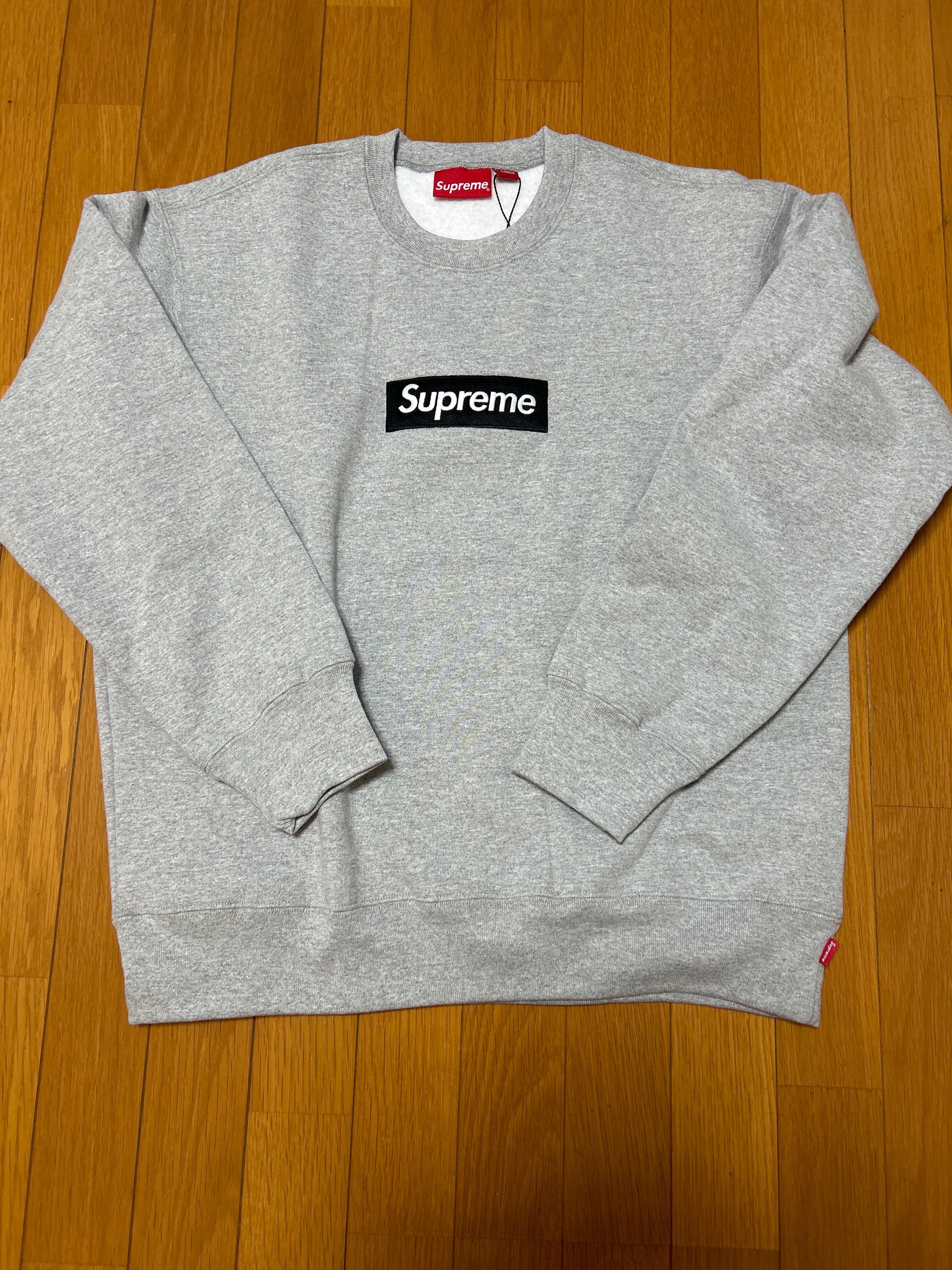 Supreme Box Logo Crewneck "Heather Grey" (22FW)