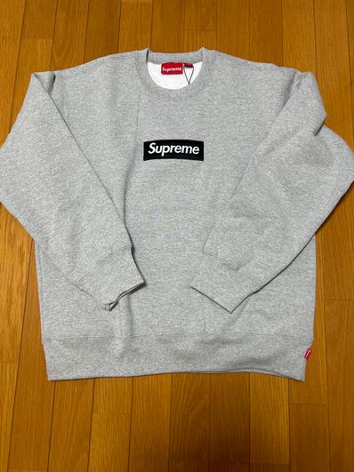 Supreme Box Logo Crewneck "Heather Grey" (22FW)
