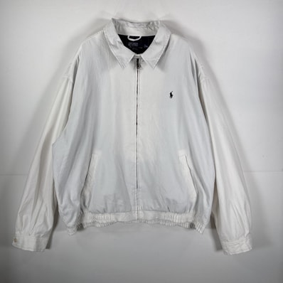 古着 90's/90年代 ポロバイラルフローレン Polo by Ralph Lauren スウィングトップジャケット 裏地チェック 14041 ホワイト メンズ