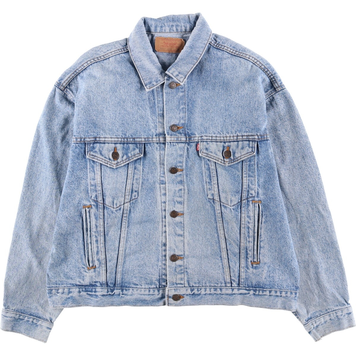 古着 80~90年代 リーバイス Levi's 70507-4813 ケミカルウォッシュ デニムジャケット Gジャン USA製 メンズXL相当 ヴィンテージ/eaa593607