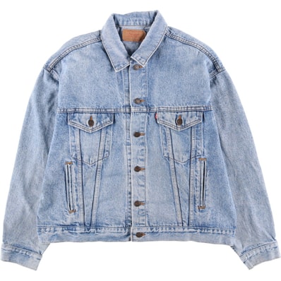 古着 80~90年代 リーバイス Levi's 70507-4813 ケミカルウォッシュ デニムジャケット Gジャン USA製 メンズXL相当 ヴィンテージ/eaa593607