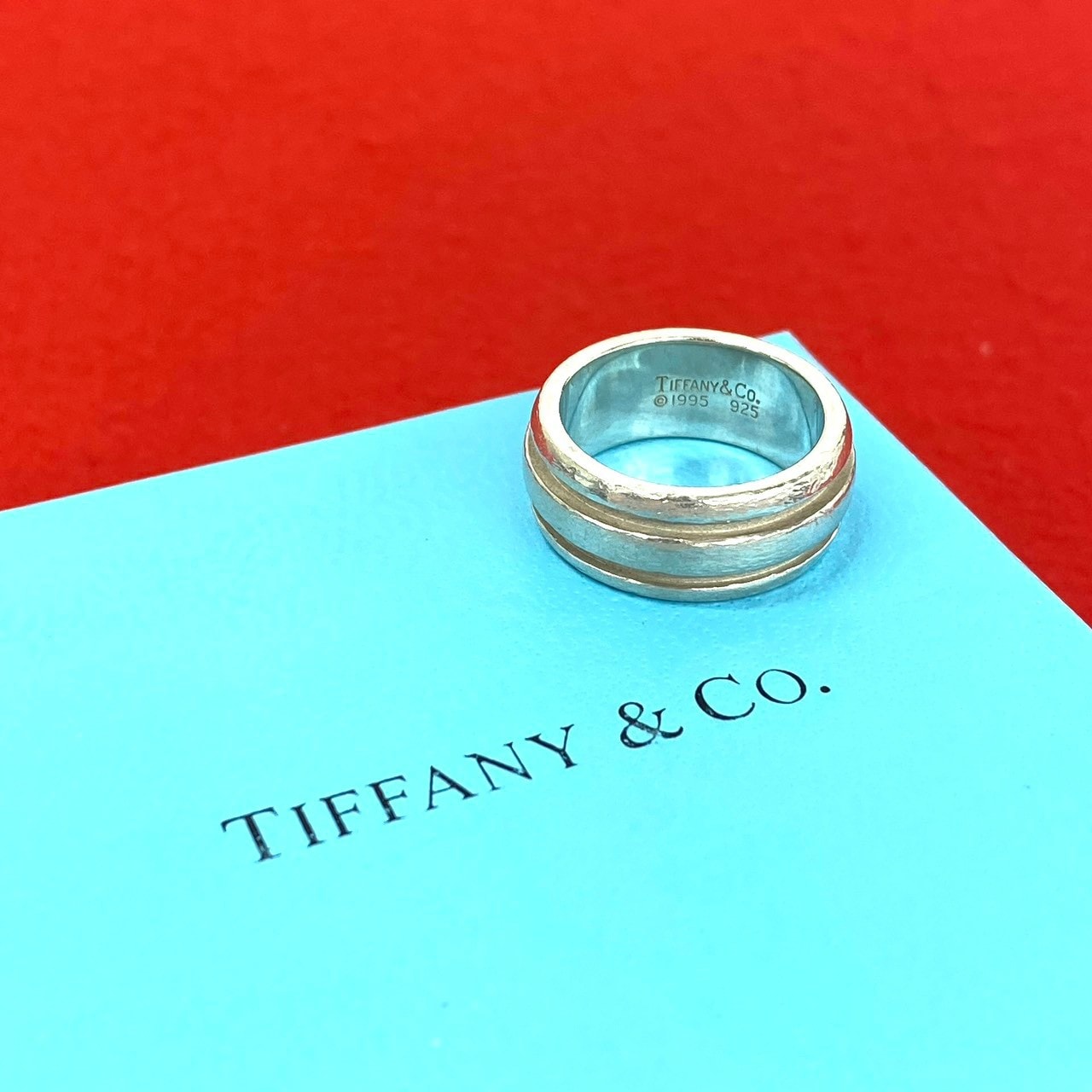 TIFFANY&Co. ティファニー グルーブド ダブルライン リング シルバー925 リング・指輪 14号 シルバー
26122