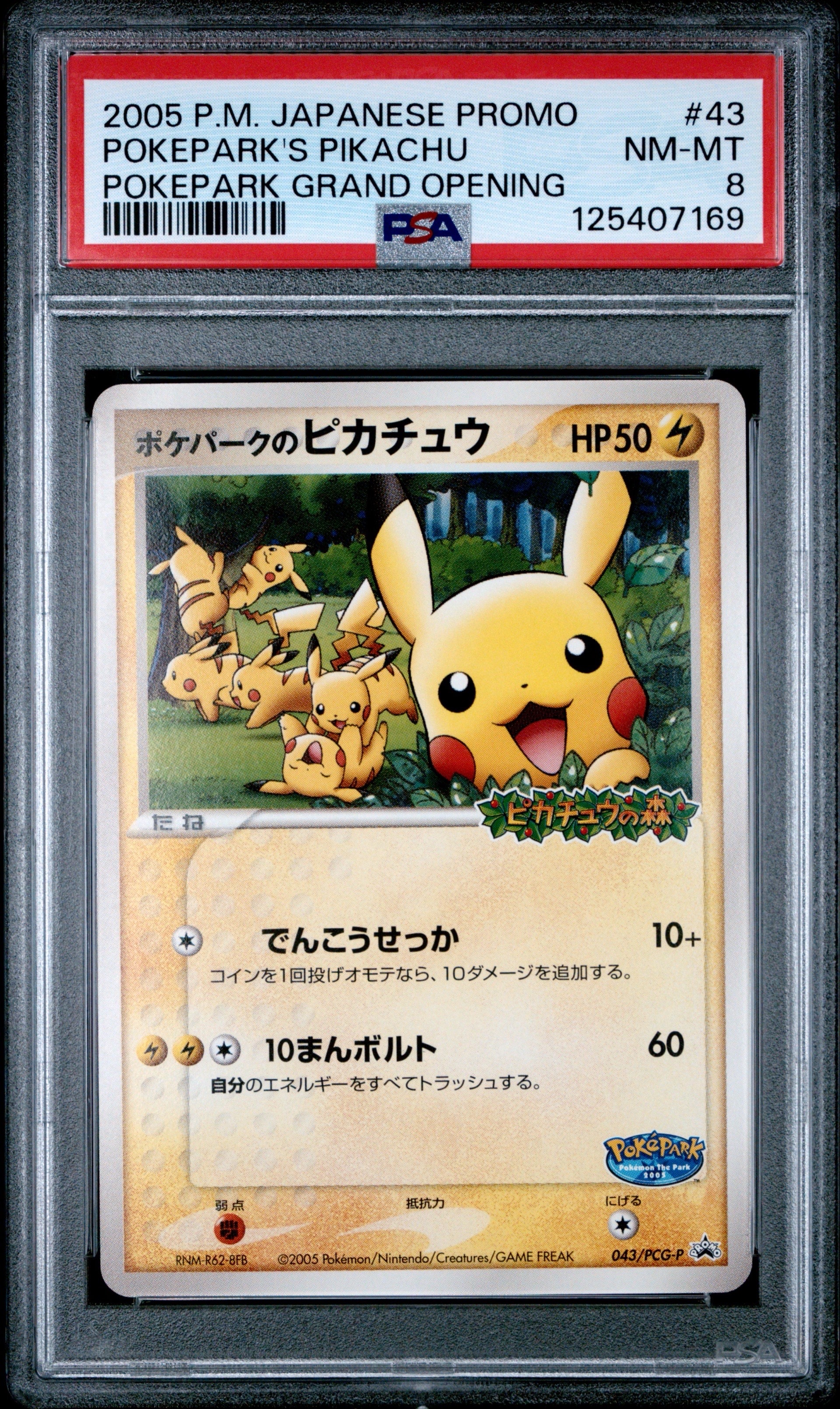 ポケパークのピカチュウ P [PCG-P 043](プロモーションカード「ポケパーク ルギアのくるくるシップ」)