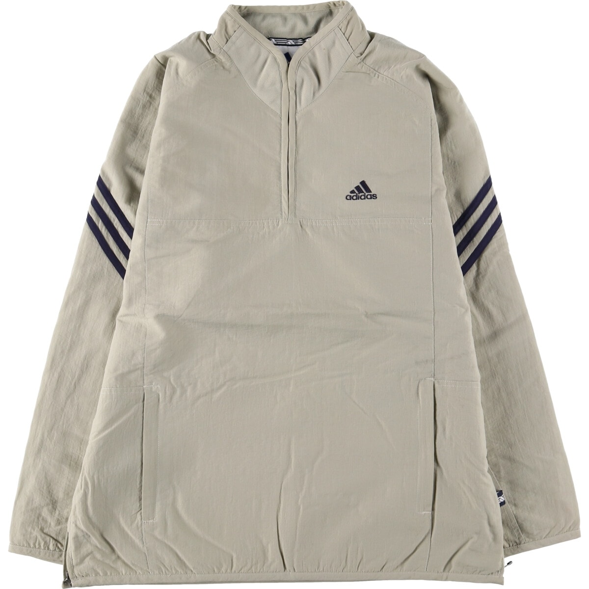 古着 00年代 アディダス adidas ハーフジップ ナイロンプルオーバー メンズM相当/eaa514347