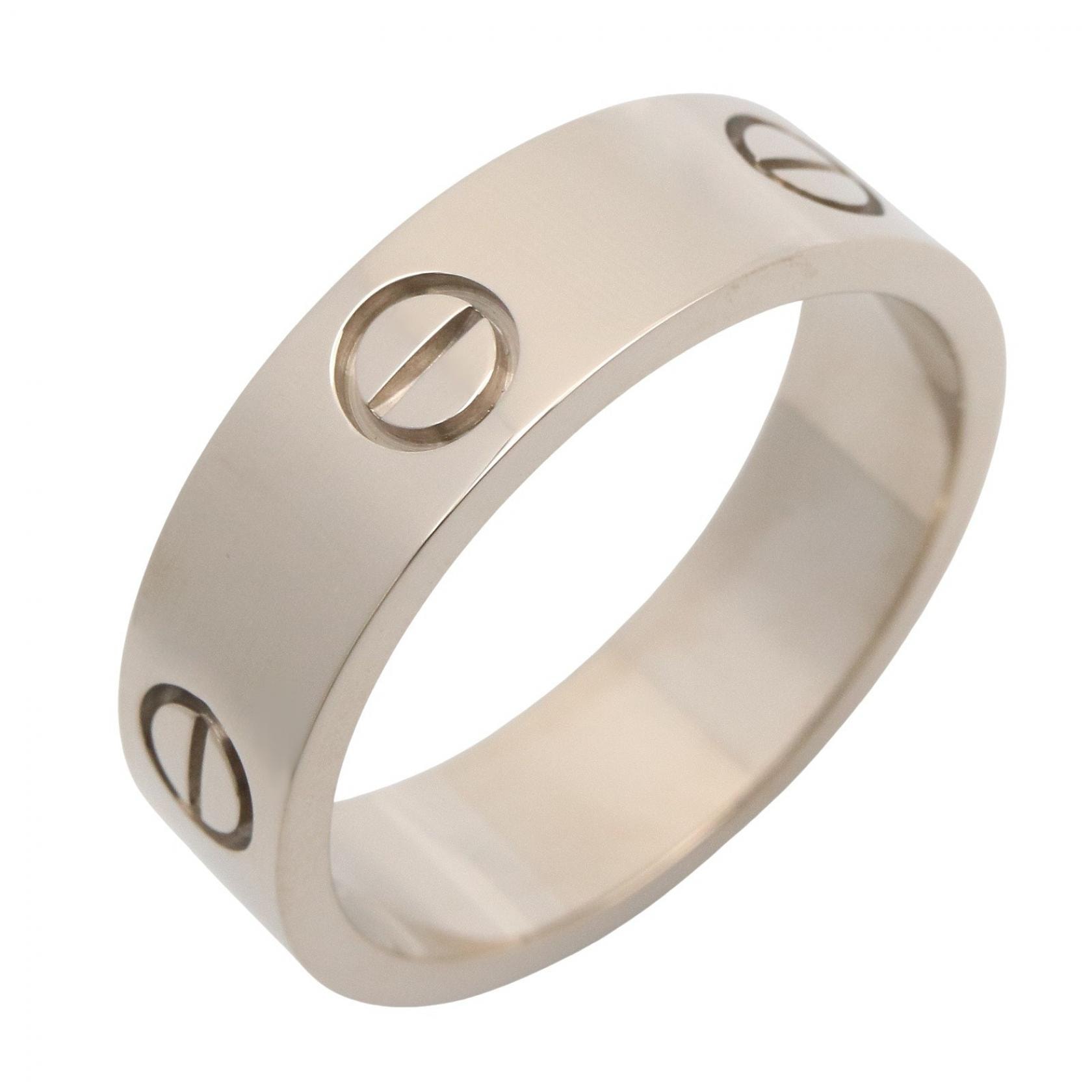 カルティエ CARTIER ラブリング リング・指輪 ジュエリー K18WG(ホワイトゴールド) メンズ レディース シルバー系 B4084700 【中古】