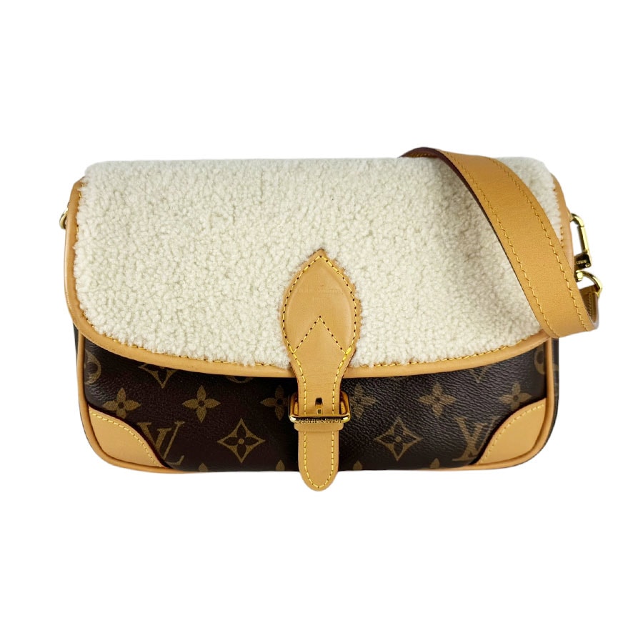 ルイ ヴィトン LOUIS VUITTON ショルダーバッグ コージーグラム ディアヌ NM PM モノグラムキャンバス/シアリング ブラウン/アイボリー レディース M46317【中古】 z11100