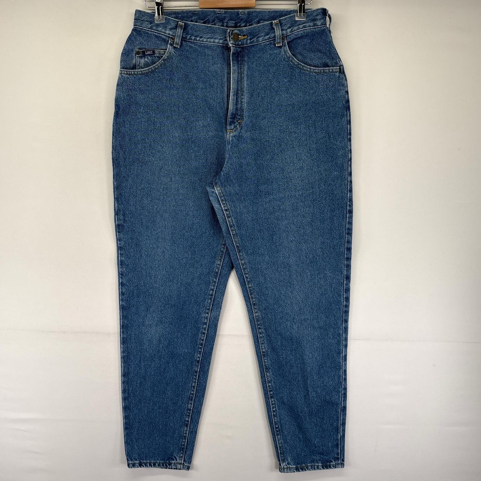 古着 90's/90年代 リー Lee USA製 パンツ デニムパンツ ジッパーフライ Lee305 テーパード ジーンズ 16  ブルー系 レディース