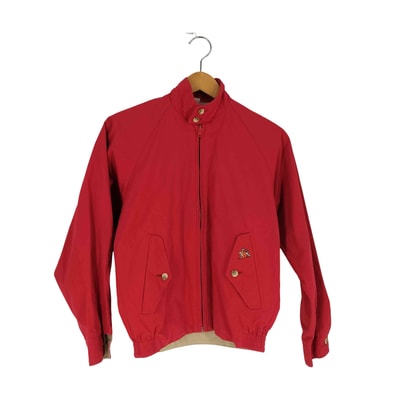 80s ロゴ刺繍 コットン G9 スウィングトップ ハリントンジャケット【1141933542966】