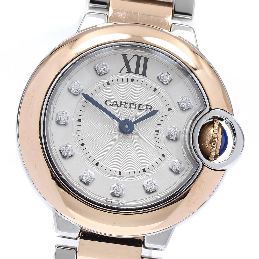カルティエ バロンブルーSM W3BB0005 レディース 【中古】