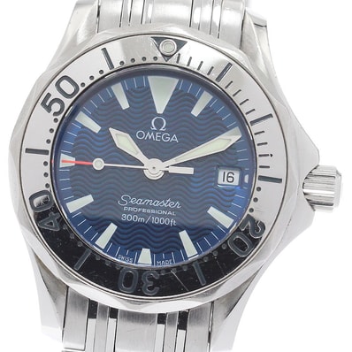 オメガ シーマスター300m デイト 2283.80 レディース 【中古】