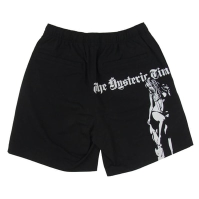 HYSTERIC GLAMOUR ヒステリックグラマー 25SS 02251CP06 HYSTERIC TIMES ヒステリックタイムズ ショーツ ハーフパンツ ブラック系 S【中古】