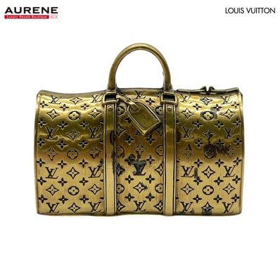 LOUIS VUITTON ルイ・ヴィトン キーポル 置物 限定品 オブジェ
ペーパーウェイト ボストンバッグ型 真鍮 ゴールド ユニセックス
【中古】
