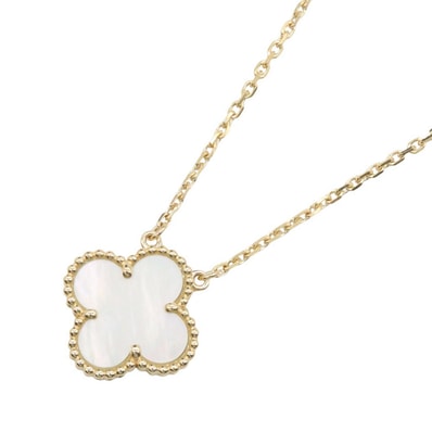 ヴァンクリーフ&アーペル Van Cleef & Arpels ヴィンテージアルハンブラ マザーオブパール ネックレス ネックレス ジュエリー K18(イエローゴールド) マザーオブパール レディース ゴールド系 / ホワイト系