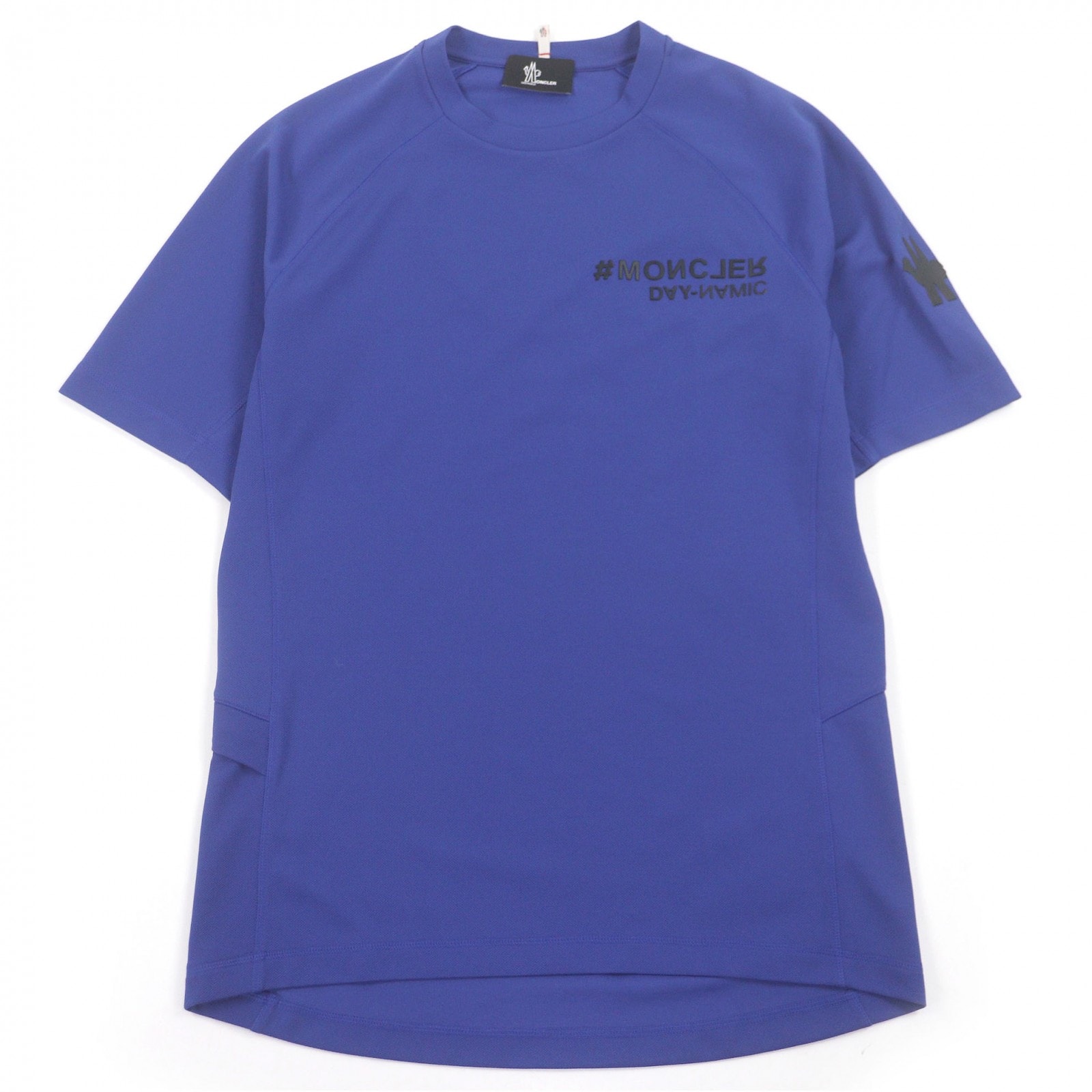 極美品 モンクレールグルノーブル 半袖Tシャツ ネイビー メンズ L