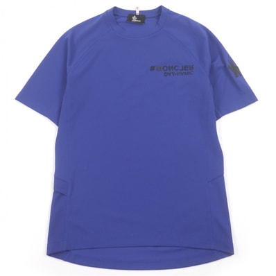 極美品 モンクレールグルノーブル 半袖Tシャツ ネイビー メンズ L