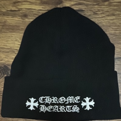 Chrome Hearts Wool Watch Cap Logo Embroidery Beanie "Black"