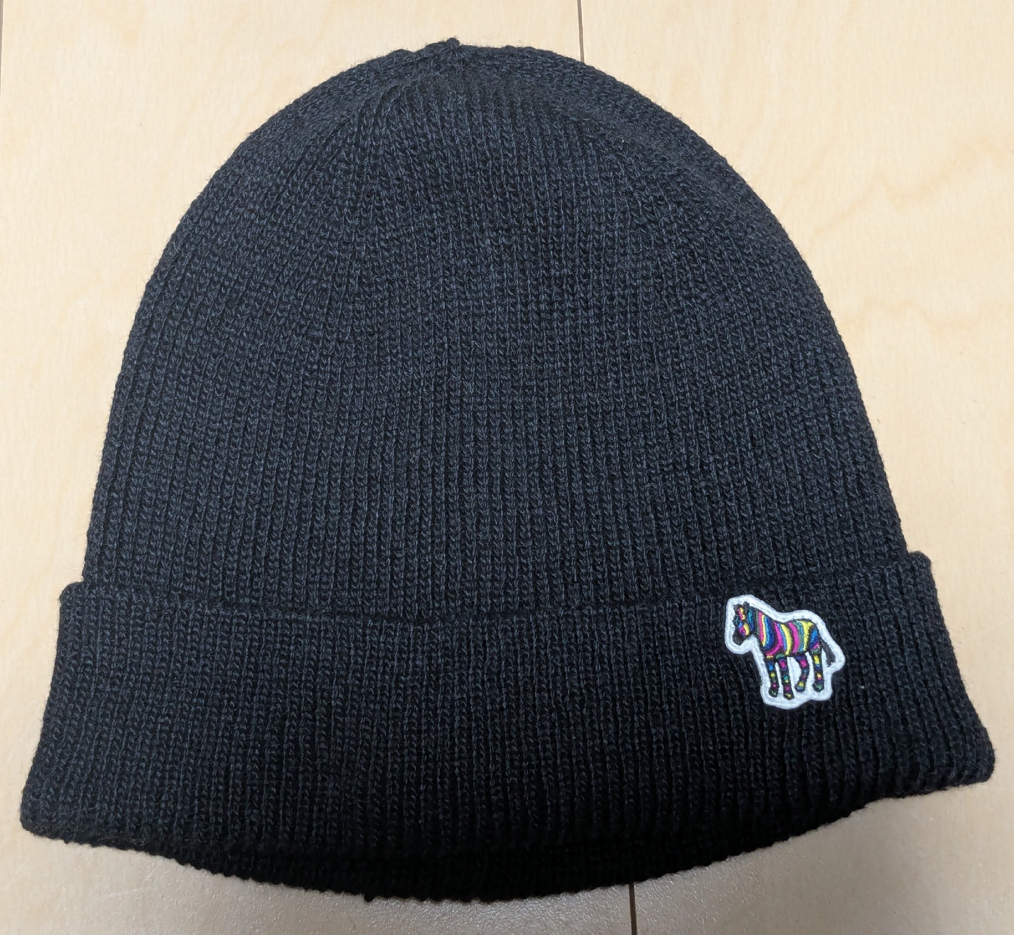 Paul Smith ビーニー/ニット帽 黒 ゼブラ