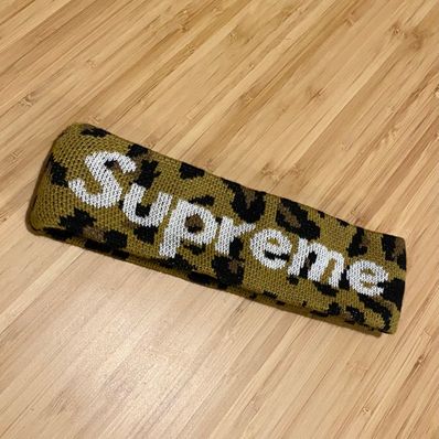 Supreme / New Era® Big Logo Headband "Leopard"