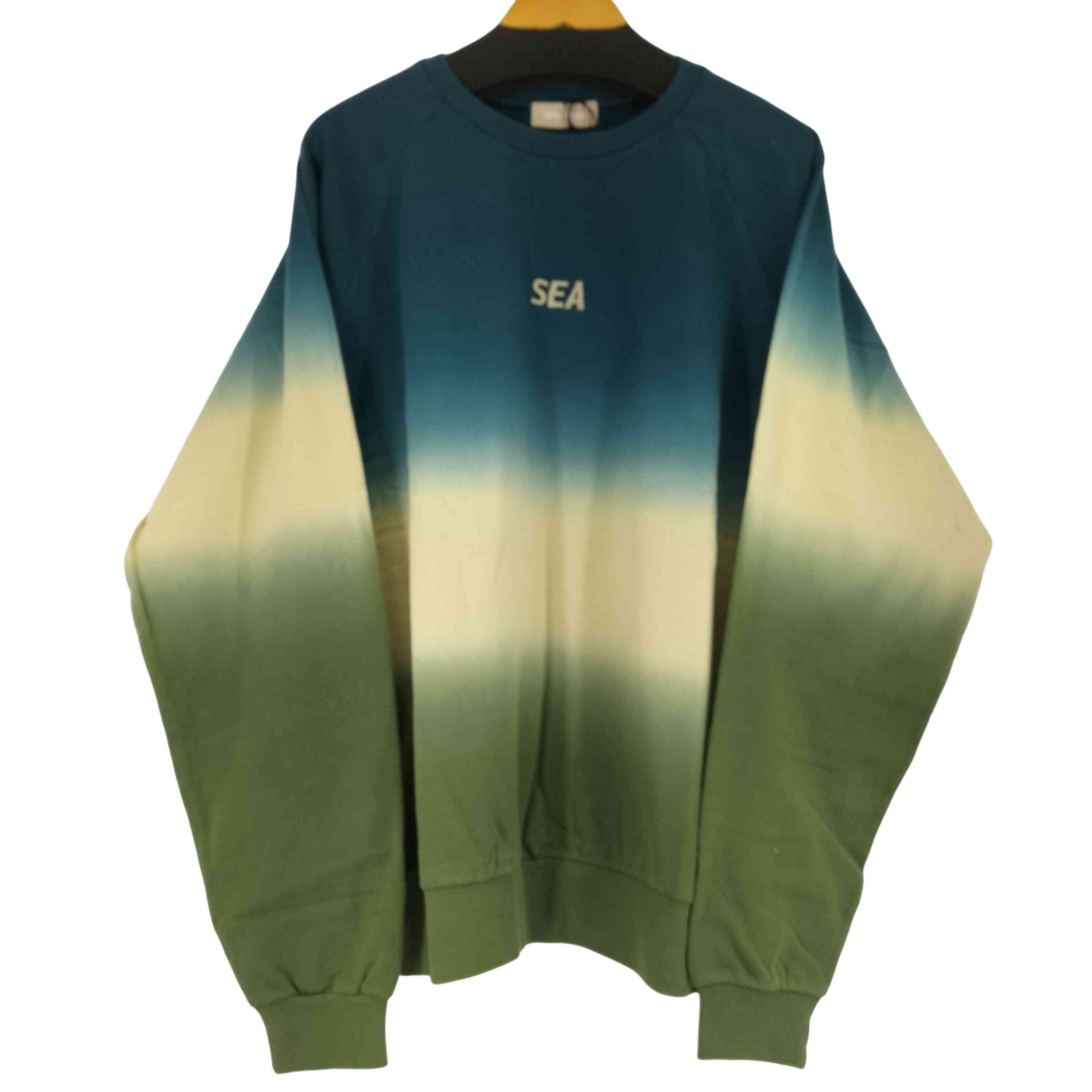 STEP DYE RAGLAN CREW NECK【1136296736107】