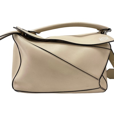 ロエベ LOEWE カーフスキン 2WAYパズルバッグ ハンドバッグ【中古】
