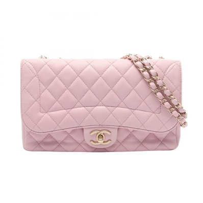 シャネル CHANEL マトラッセ シングルフラップ ショルダーバッグ バッグ ラムスキン(羊革) レディース ピンク系 【中古】
