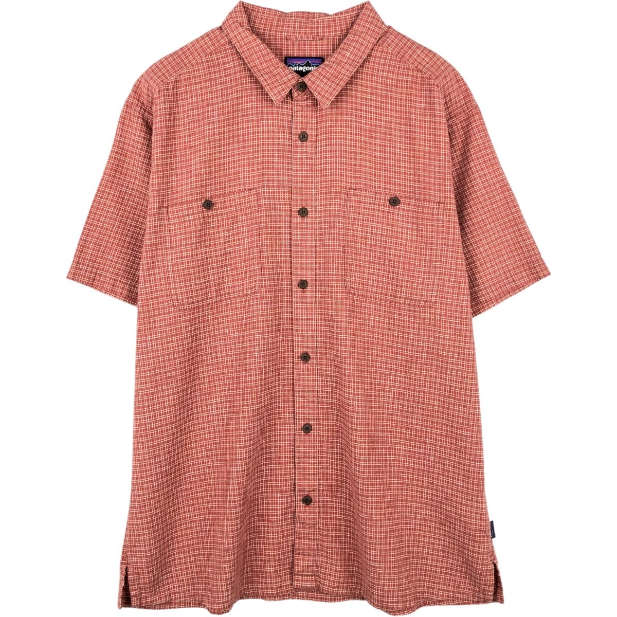 古着 パタゴニア Patagonia 53139SP20 バックステップシャツ チェック柄 半袖 ヘンプシャツ ボックスシャツ メンズXL相当/eaa655471