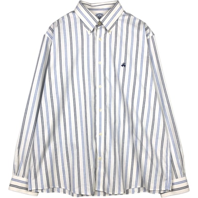 古着 ブルックスブラザーズ Brooks Brothers Est.1818 REGULAR マルチストライプ 長袖 ボタンダウンストライプシャツ メンズXL相当/eaa677012