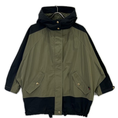 ウールリッチ WWOU0336 カーキ×ブラック ポリエステル ドルマンスリーブ BEAVER ANORAK/ケープ型アノラック S