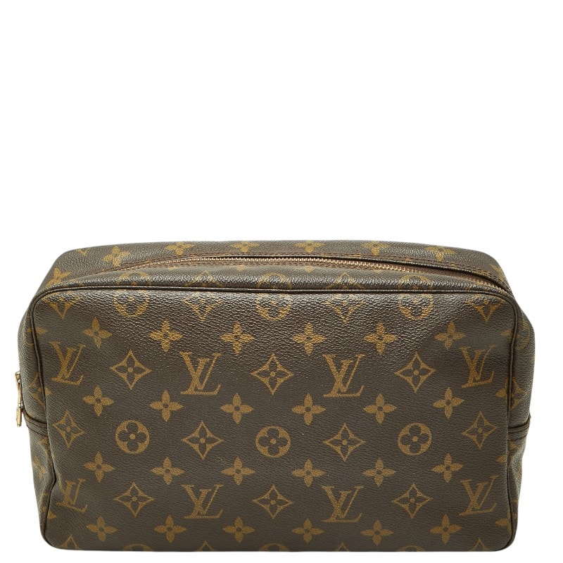 ルイ ヴィトン モノグラム トゥルーストワレット28 セカンドバッグ M47522 ブラウン PVC レザー レディース LOUIS VUITTON 【中古】