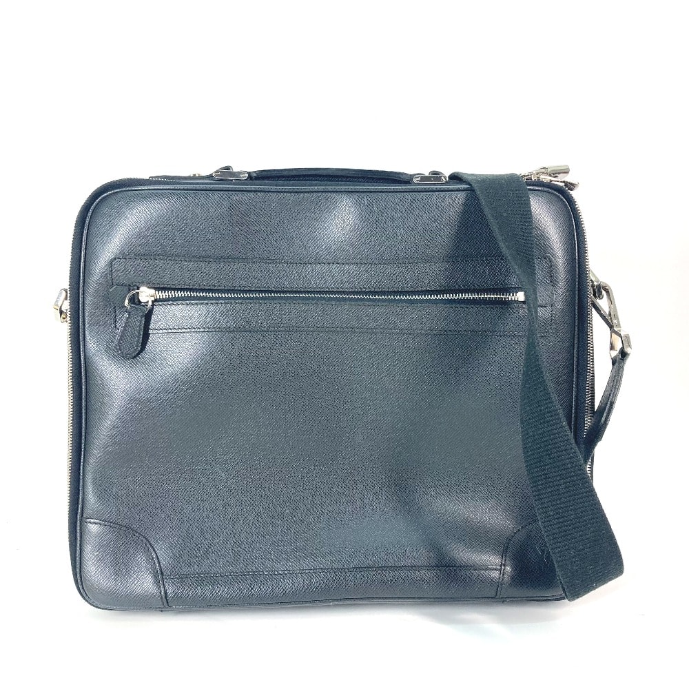 ルイヴィトン LOUIS VUITTON ポルト・オルディナトゥール・オデッサ M32522 タイガ 2WAY ハンドバッグ 斜め掛け ショルダーバッグ ビジネスバッグ タイガレザー アルドワーズ ブラック