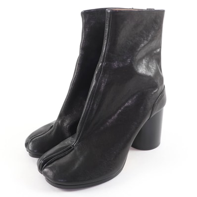 極美品 メゾンマルジェラ22 ブーツ TABI 黒 37 S58WU0260