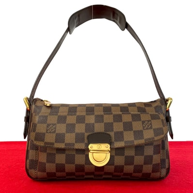 LOUIS VUITTON ルイヴィトン ラヴェッロ GM ダミエ レザー PVC ショルダーバッグ ブラウン
62272