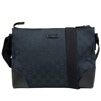 グッチ GGキャンバス ショルダーバッグ GGキャンバス 114273 ブラック レディース GUCCI 中古
