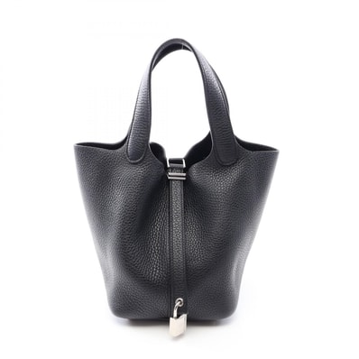 エルメス HERMES ピコタンロックPM ハンドバッグ バッグ レザー トリヨンクレマンス トリヨンクレマンス Y刻印(2020年製造) レディース ブラック系 【中古】