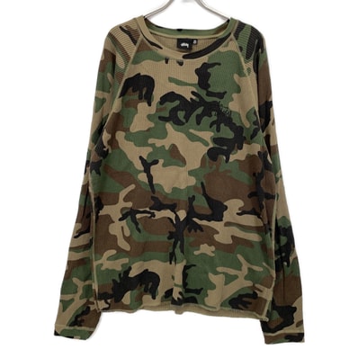 ステューシー ウッドランドカモフラ 1140356 ベーシックサーマル トップス XXL
