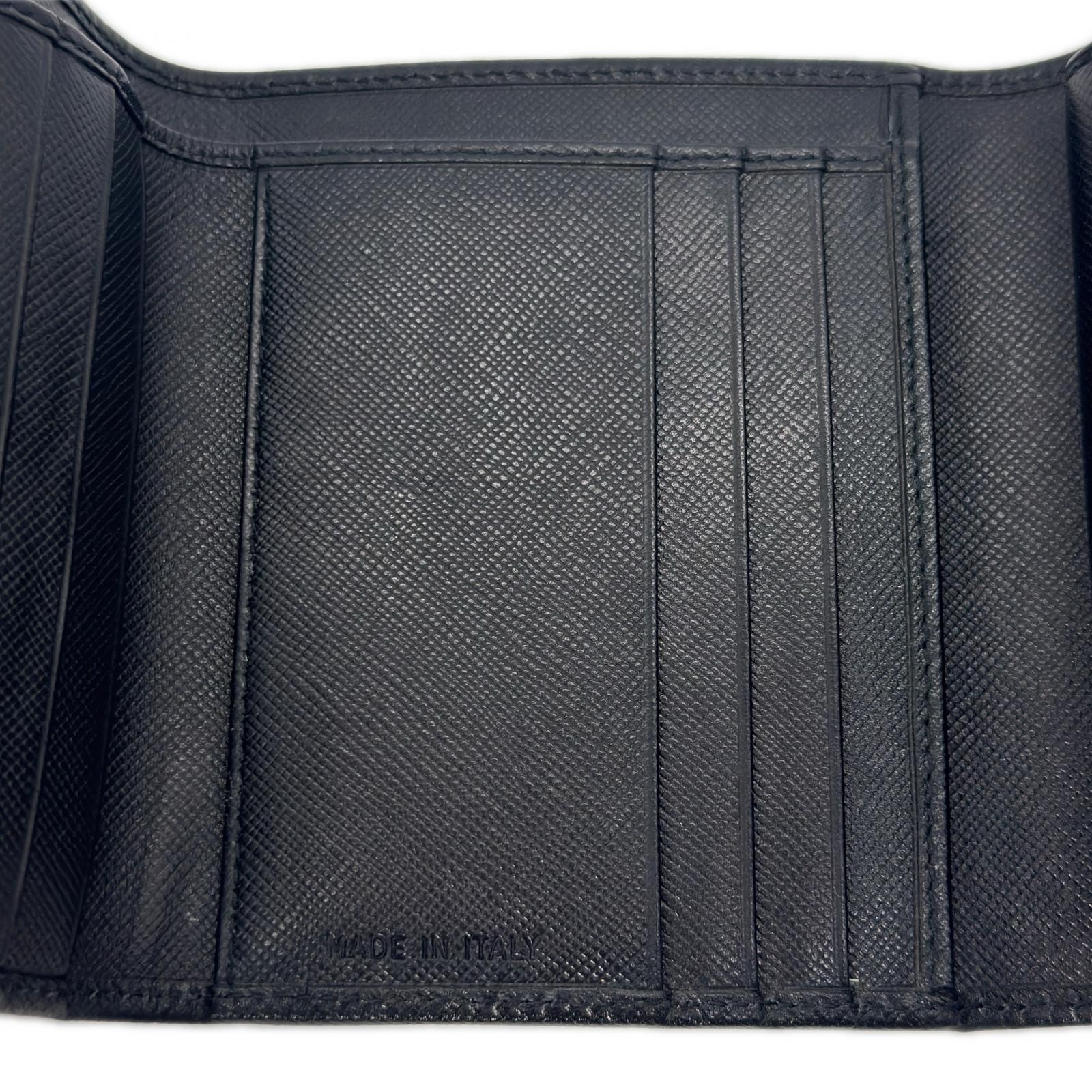 A (未使用に近い)】未使用 PRADA プラダ M176A 財布 三つ折り 