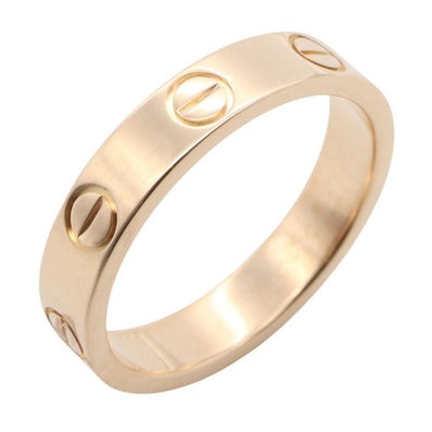 カルティエ CARTIER ミニラブリング リング・指輪 ジュエリー K18PG(ピンクゴールド) メンズ レディース ゴールド系 B4085200 【中古】