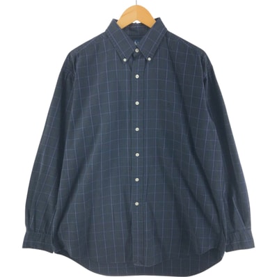 古着 ラルフローレン Ralph Lauren BLAKE 長袖 ボタンダウンチェックシャツ メンズL相当/eaa521363