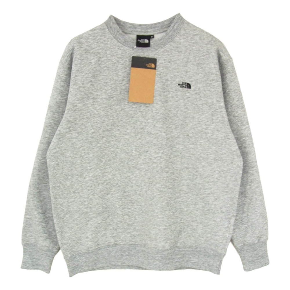 THE NORTH FACE ノースフェイス NT62337 Small Logo Heather Sweat Crew スモールロゴ ヘザースウェット クルー グレー系 S【新古品】【未使用】【中古】
