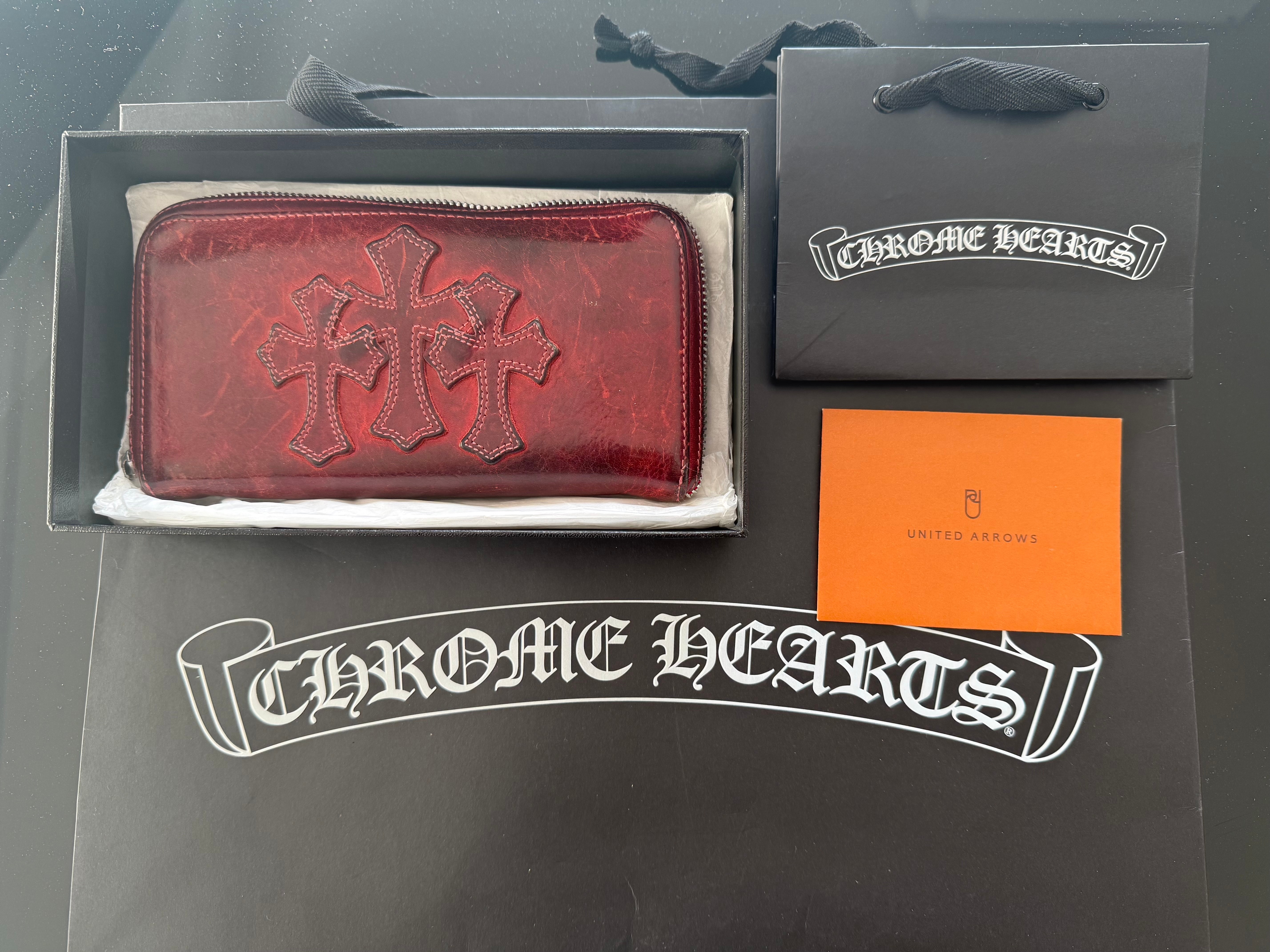正規品！購入証明付き！CHROME HEARTS クロムハーツ ウォレット 財布