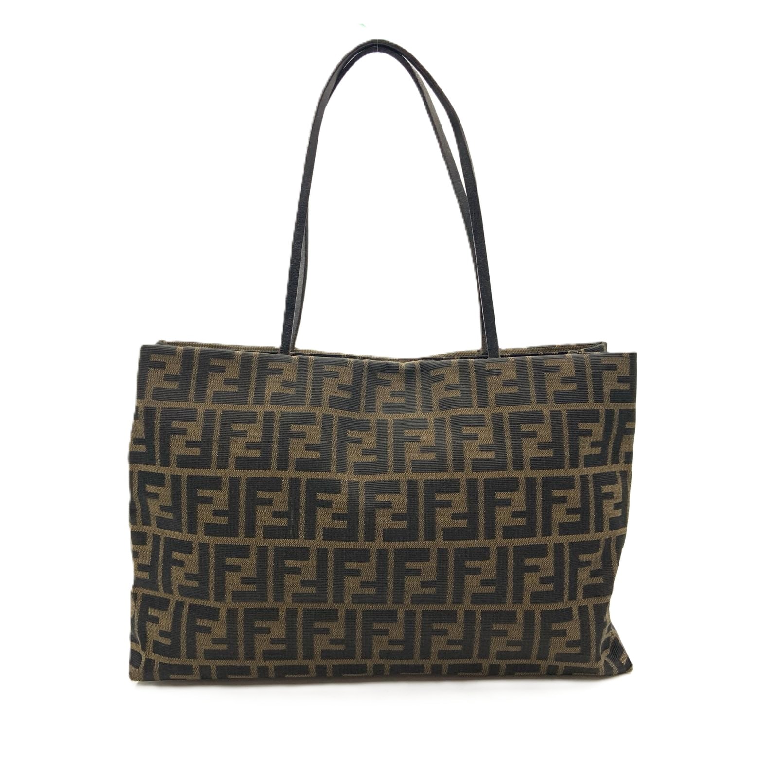 FENDI フェンディ ズッカ トートバッグ ショッピングバッグ  305 8BH040028 ブラウン 現状渡し