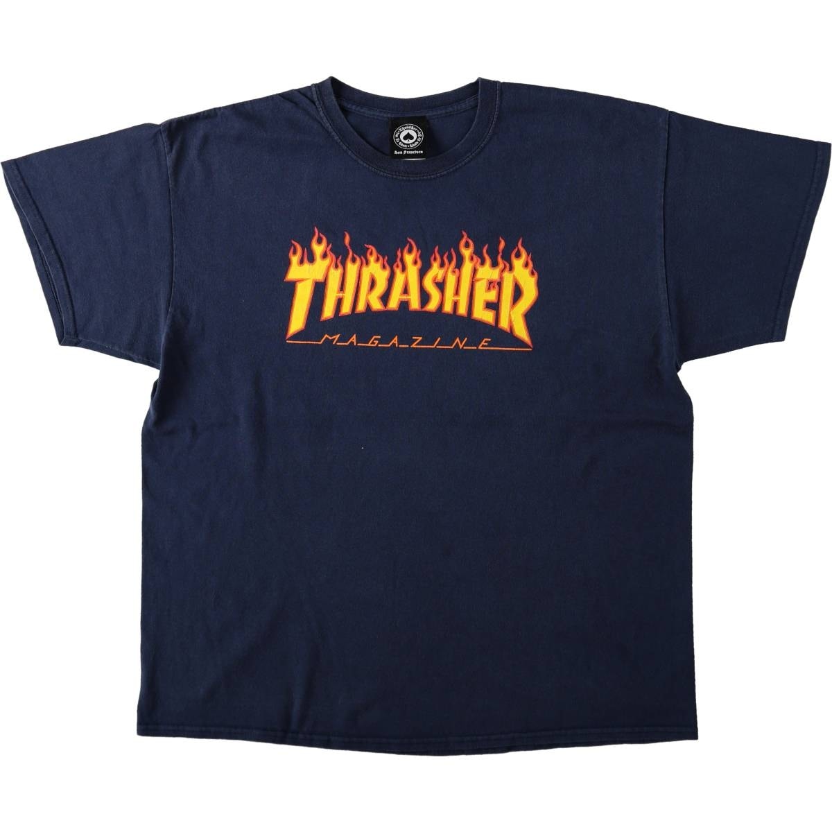 古着 スラッシャー THRASHER ファイヤーパターン サーフ スケートTシャツ メンズXL相当/eaa672703