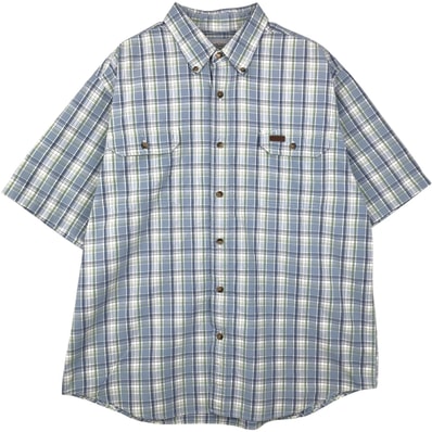 古着 カーハート Carhartt チェック柄 半袖 ワークシャツ メンズXL相当/eaa477527